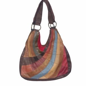 HOBO BAG - LARAMIE PATCHWORK LIGHT BLUE main image 1